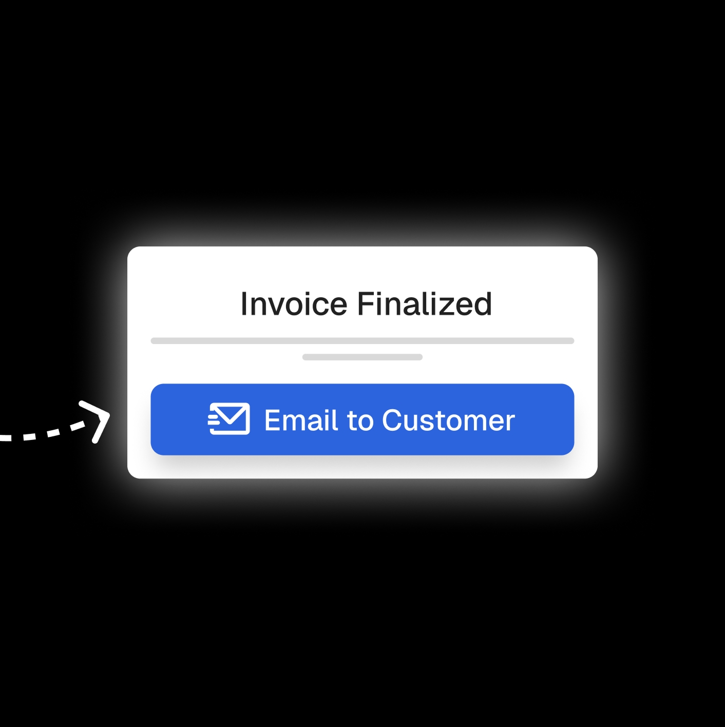 Finalize the invoice and email it to the customer