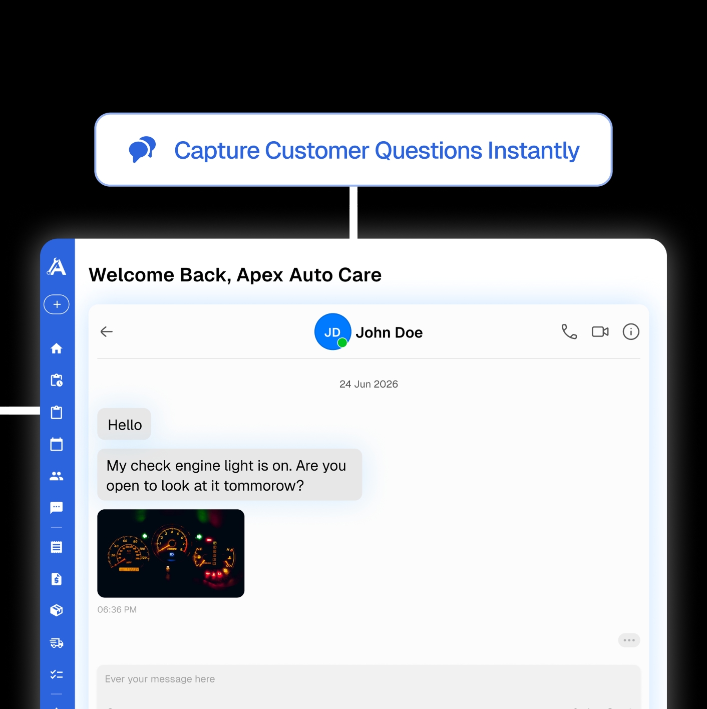 Reply to the conversation from your unified inbox