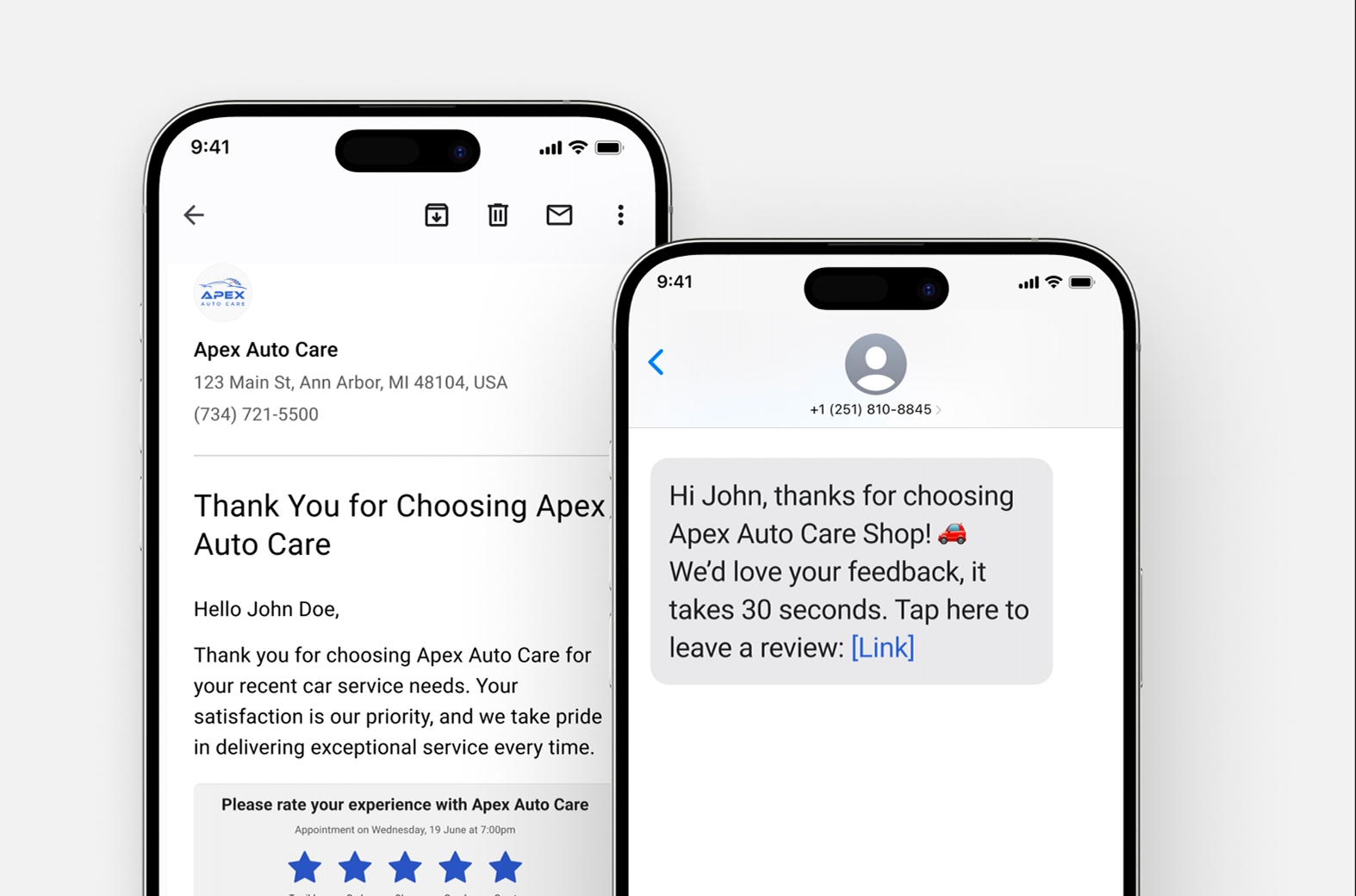 Apex Sends the Review Request